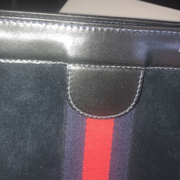 GUCCI SUEDE POUCH - Picture 3 of 14